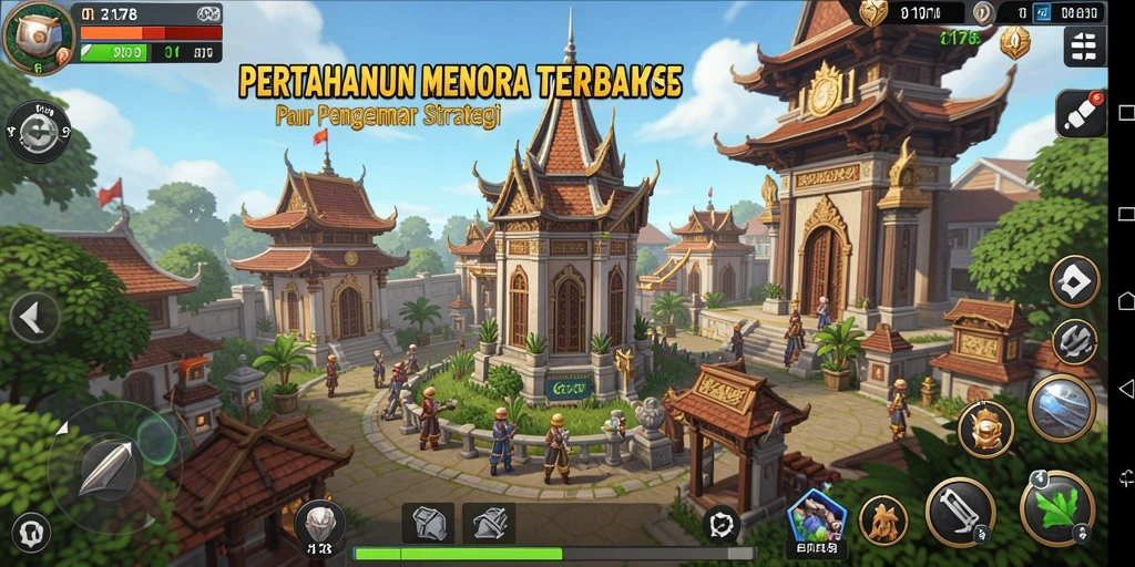 Tangkapan layar permainan Tower Defense yang menegangkan di 3178.