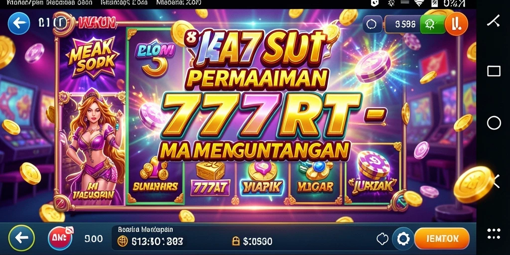Tampilan screenshot utama 777RT menampilkan gameplay Slot yang seru.