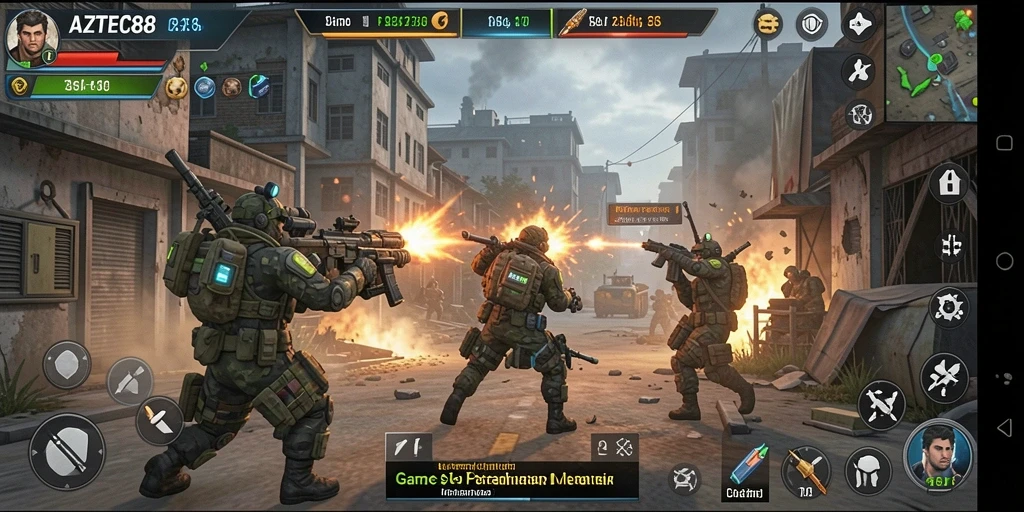 Tampilan gameplay AZTEC88 yang mendebarkan dalam pertarungan Tower Defense.