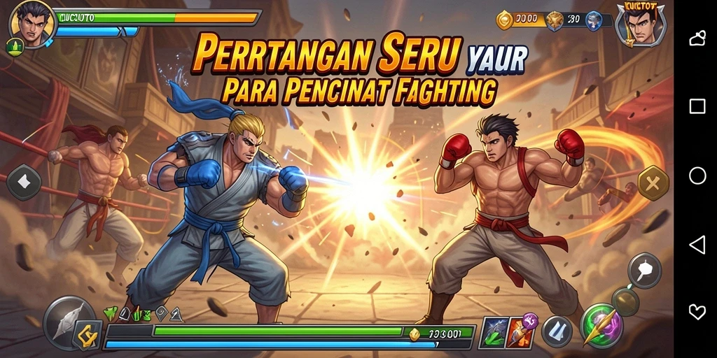 Gameplay mendebarkan dalam CUCUTOTO dengan pertarungan intens.