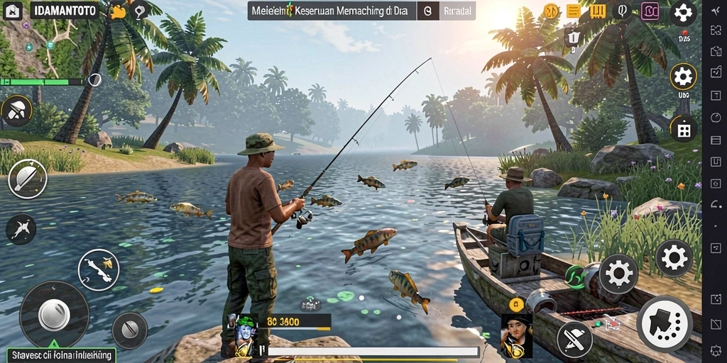 Gameplay seru memancing di IDAMANTOTO dengan grafis menakjubkan.