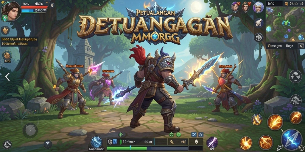 Screenshot MPO08 menampilkan aksi pertarungan yang mendebarkan dalam game MMORPG.