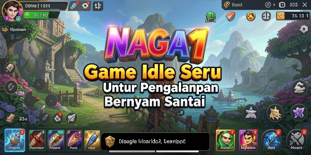 Tangkapan layar dari gameplay seru NAGA11 yang menunjukkan aktivitas Idle.
