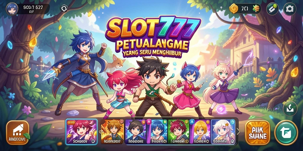 Gameplay menarik dengan karakter anime yang penuh warna.