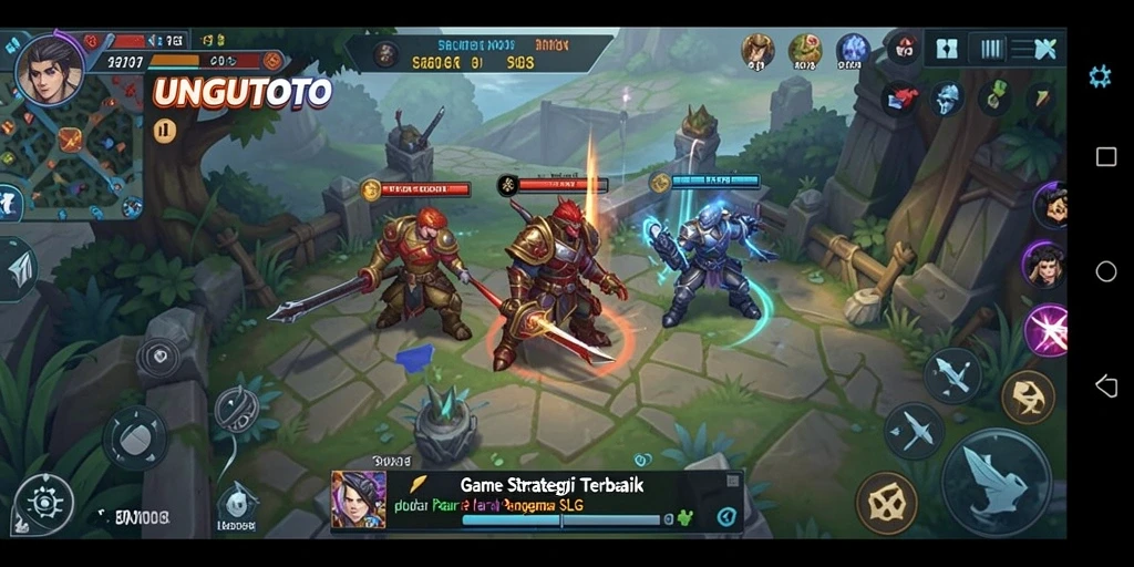 Tampilan gameplay UNGUTOTO yang penuh strategi dan aksi.